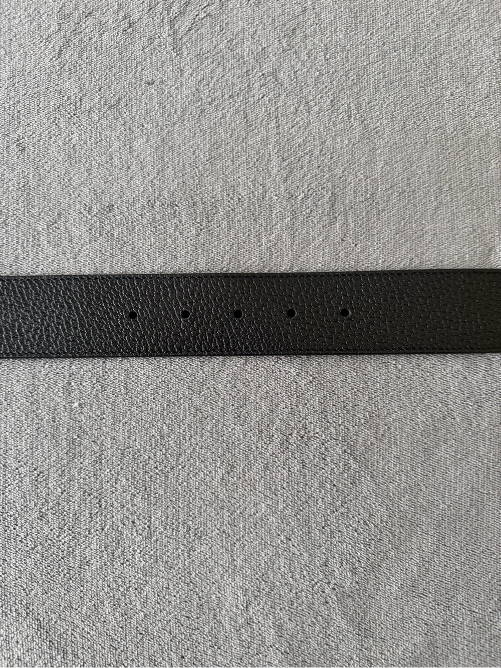 Gucci Double G Buckle Black Leather Men's Belt Size 85/34 - Picture 6 of 9